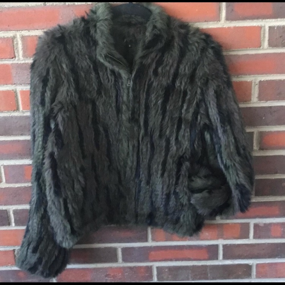 June Rabbit Fur Bomber - Picture 4 of 8